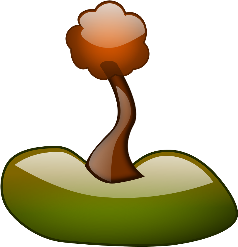 Cartoon Orange Tree - Clip Art - Png Download (869x900), Png Download