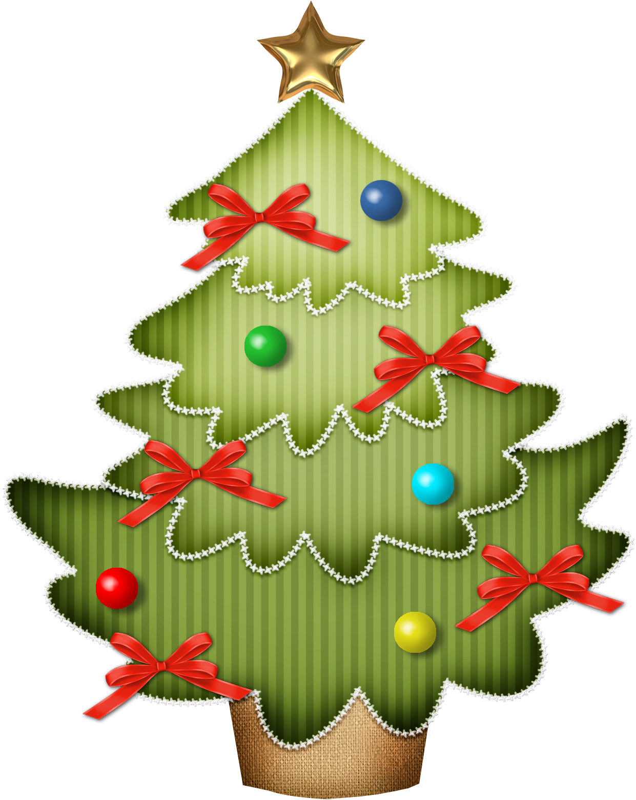 Christmas Tree Clip Art Christmas Tree Clipart, Christmas - Shiny Star - Png Download (1603x1731), Png Download