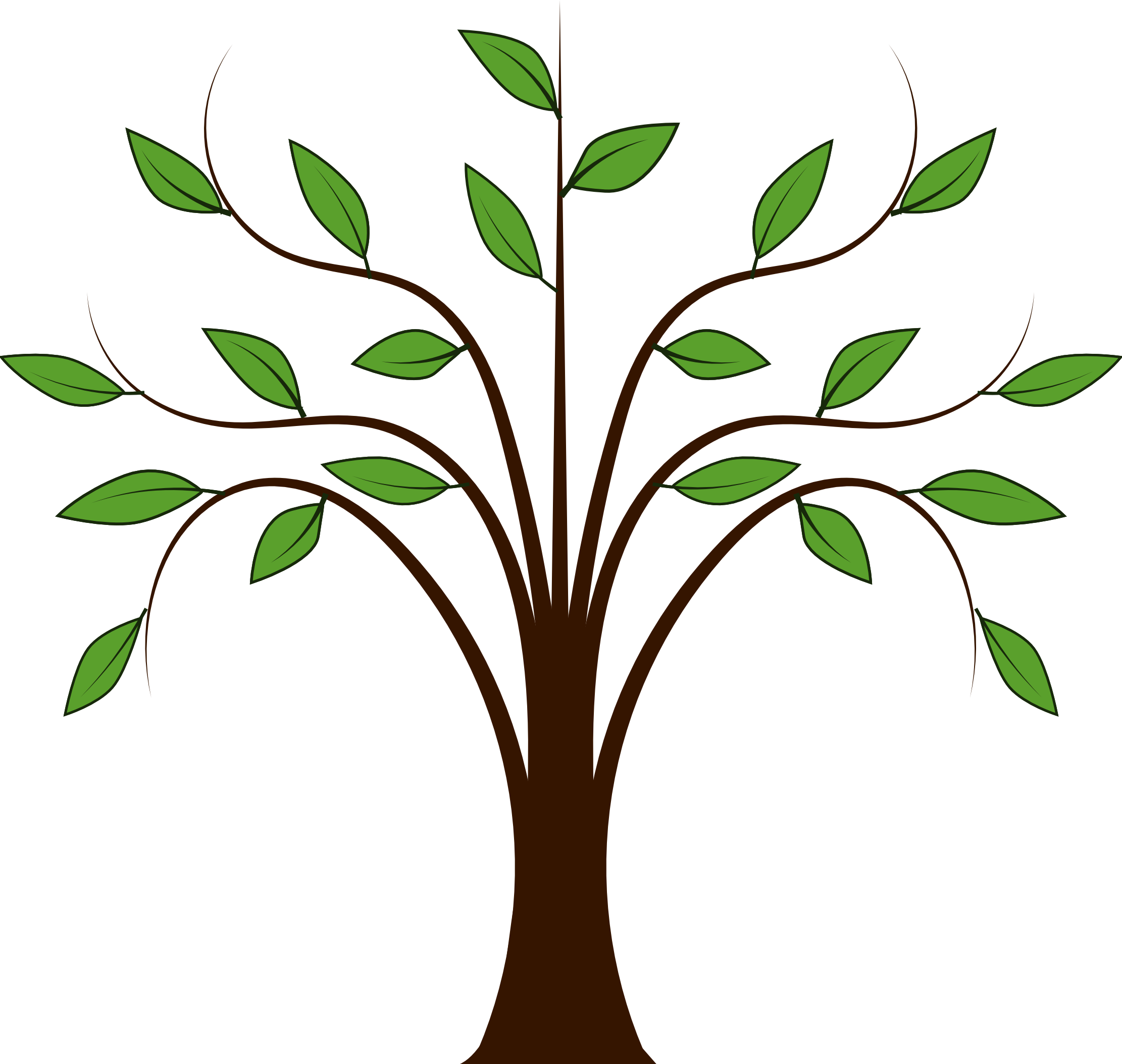 Tree Clipart Vector - Tree Clipart - Png Download (2222x2108), Png Download