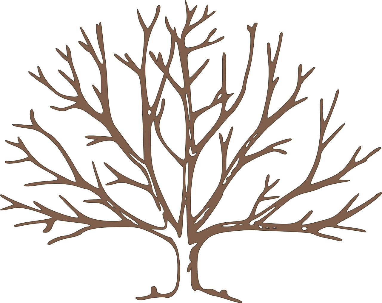 Null - Bare Tree Clipart - Png Download (1006x800), Png Download
