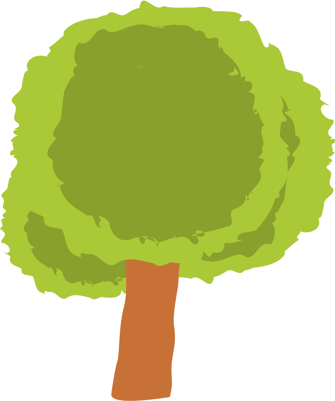 Tree Clipart Clipart Short Tree - Short Trees Clipart - Png Download (1697x2400), Png Download