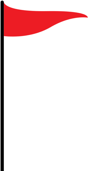 Flag - Red Flag Vector Clipart (800x618), Png Download