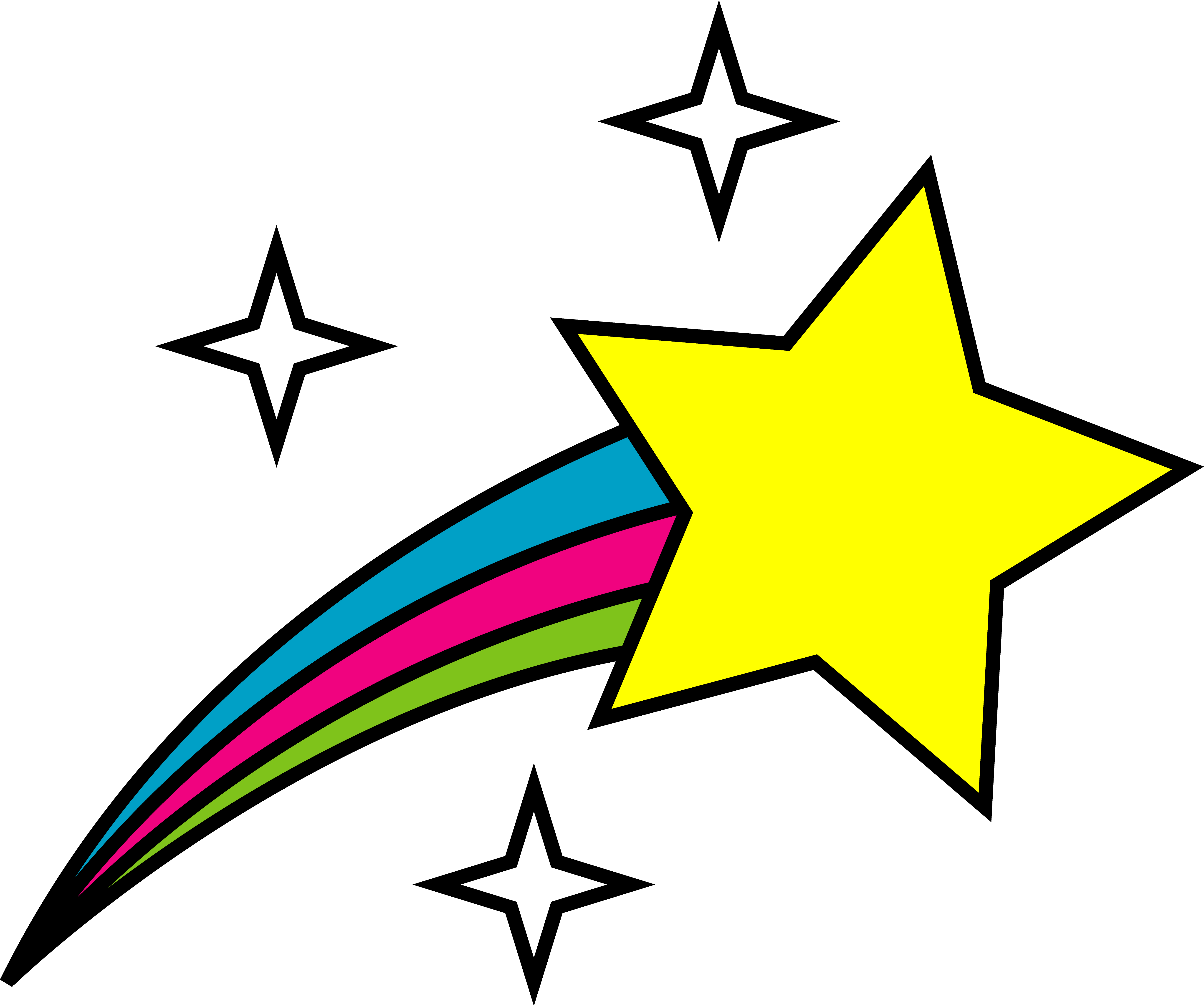 Clip Art Star Of Life - Shooting Star Clipart - Png Download (5292x4424), Png Download