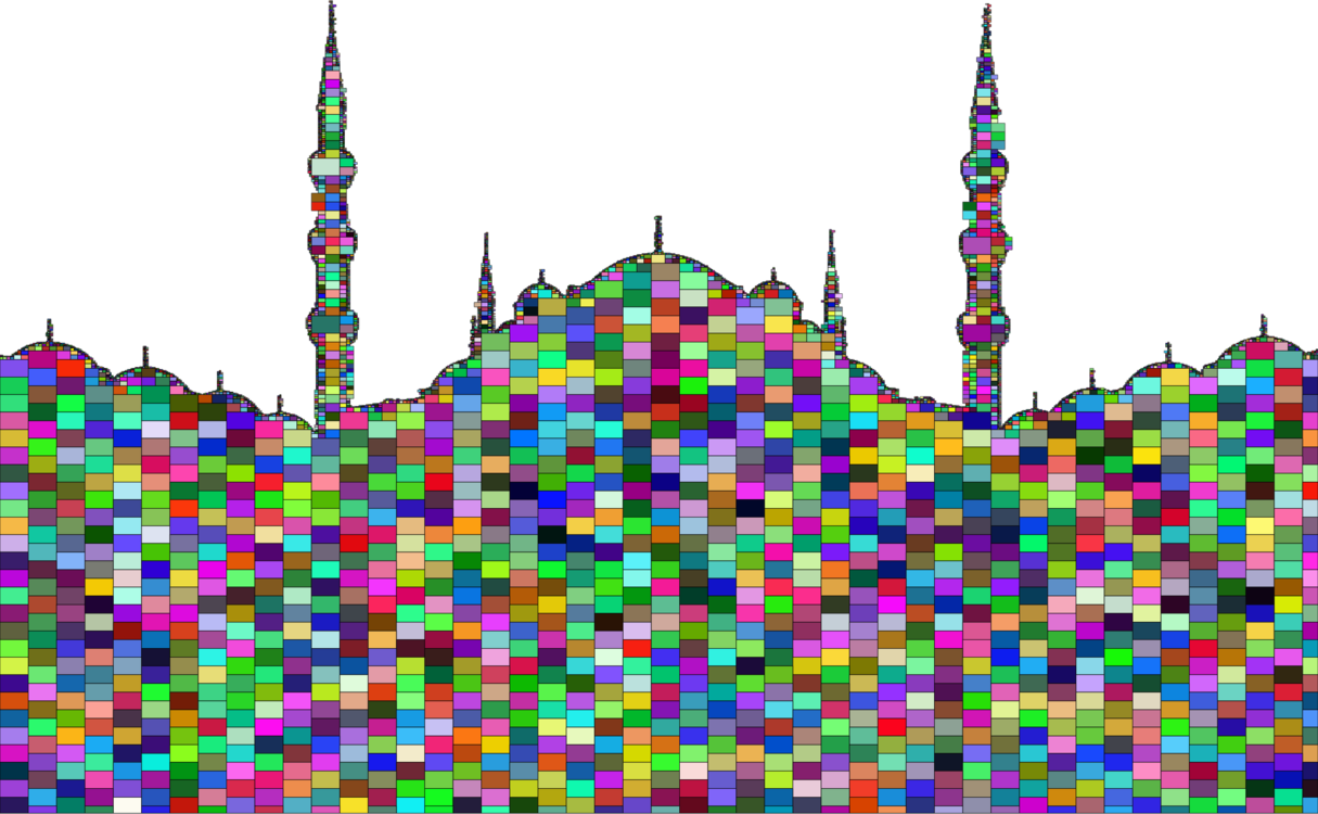 Symmetry Tree - Mosque Clipart (1215x750), Png Download