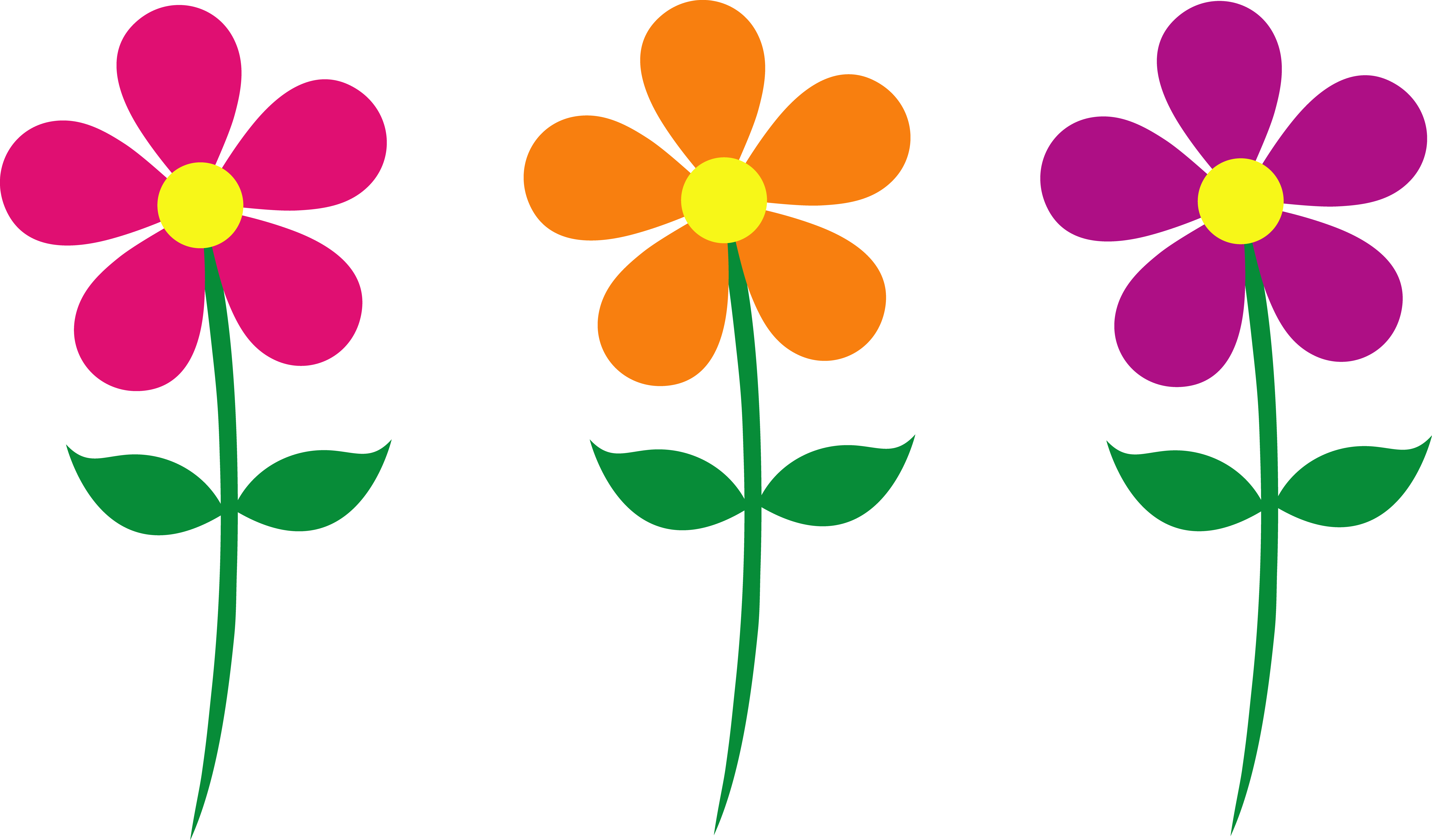 Spring Clip Art - Transparent Background Flower Clipart Png (1600x939), Png Download