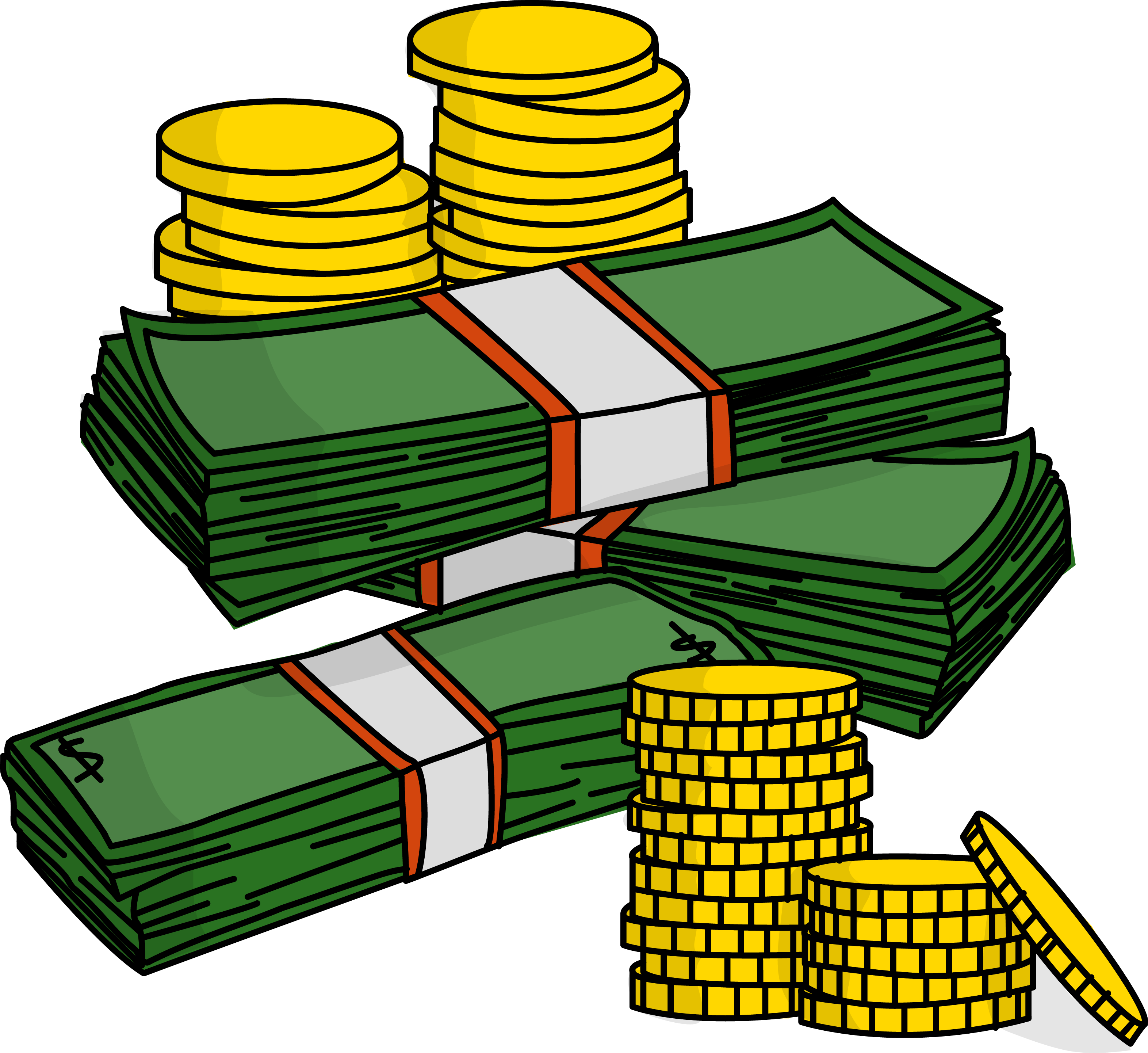 Money Clipart Clipart Collection Free Stacks Of Money - Money Clipart - Png Download (3144x2883), Png Download