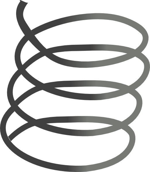 Coil Spring Graphics Clipart - Metal Spring Clip Art Png Transparent Png (522x599), Png Download
