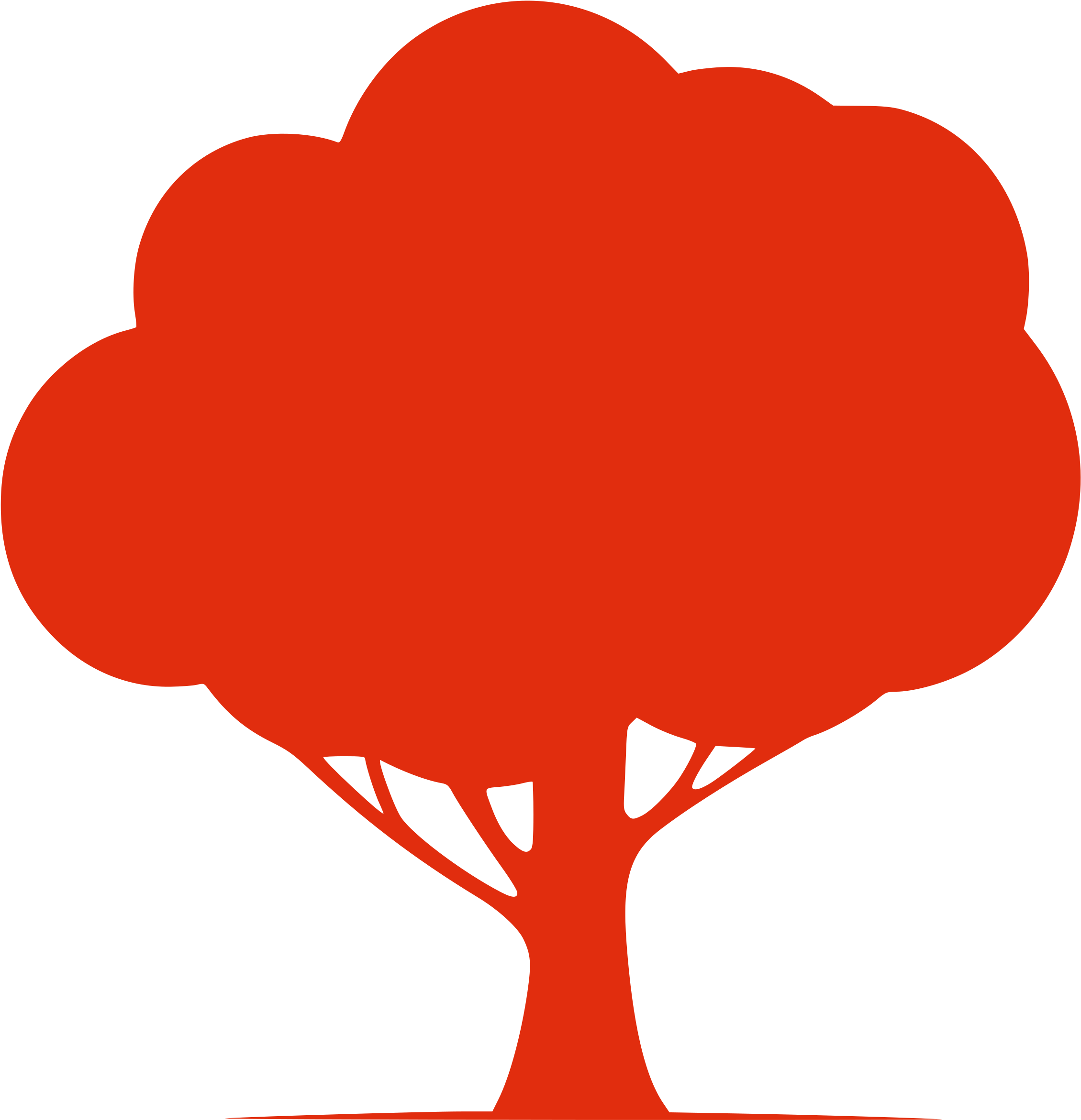Big Image - Tree Art Silhouette Png Clipart (2400x2400), Png Download