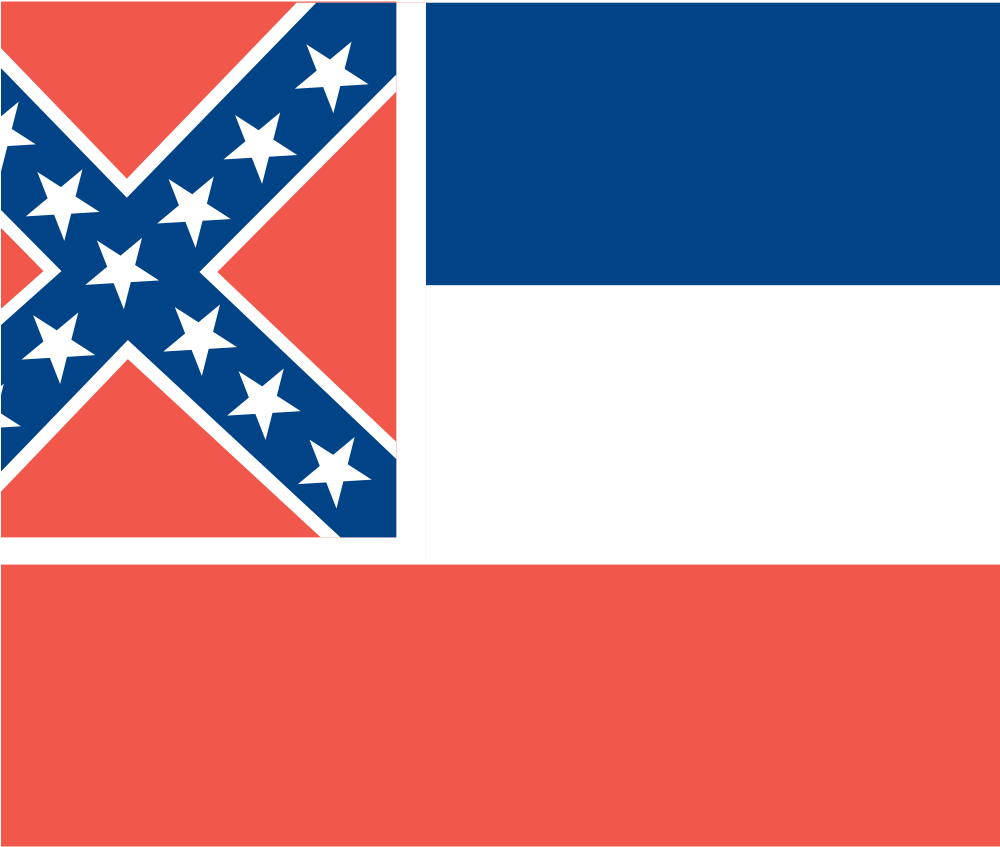 Clipart Info - Mississippi Flag - Png Download (999x1293), Png Download