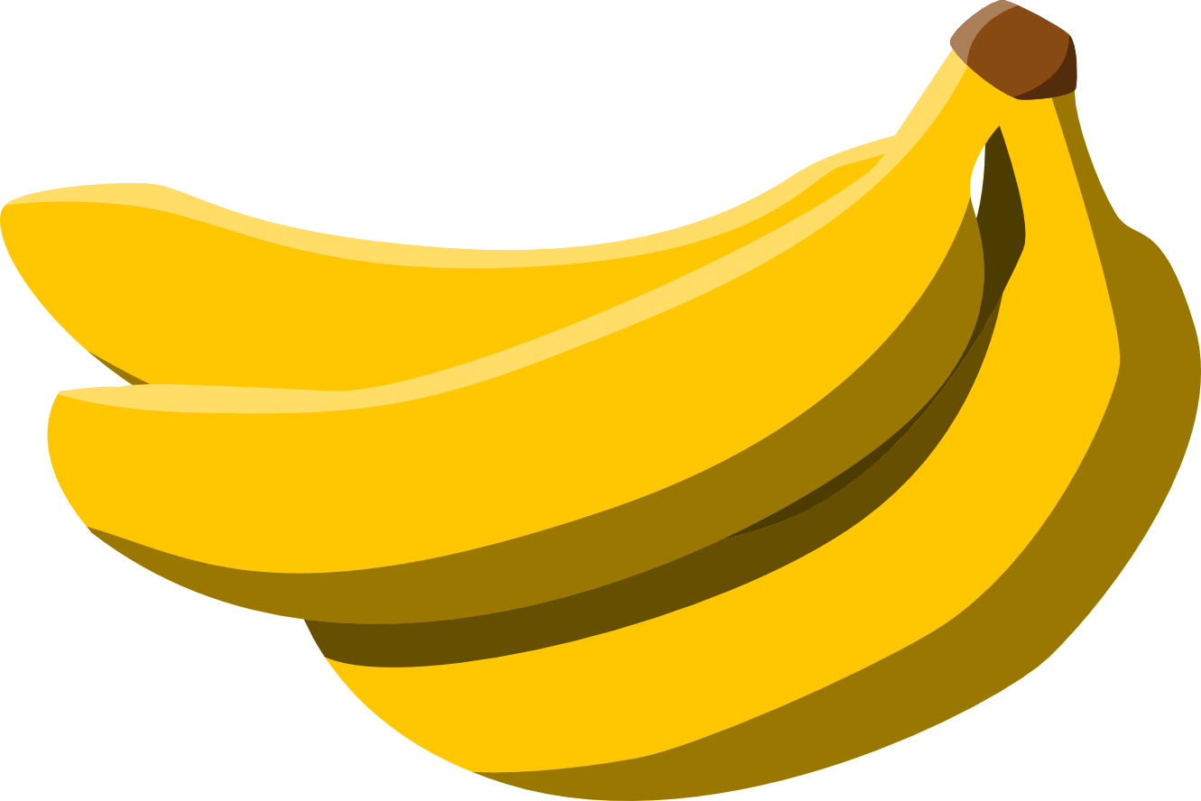 File - Bananas - Svg - Wikimedia Commons - Banana Png Clipart (1000x666), Png Download