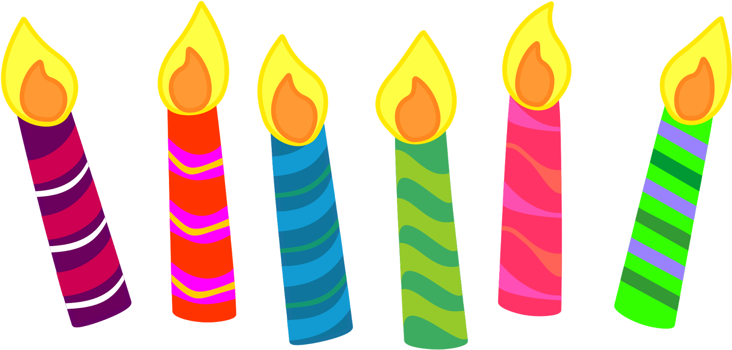 Classroom Birthday, Classroom Teacher, Birthday Clipart, - Birthday Cake Candles Clip Art - Png Download (1600x766), Png Download
