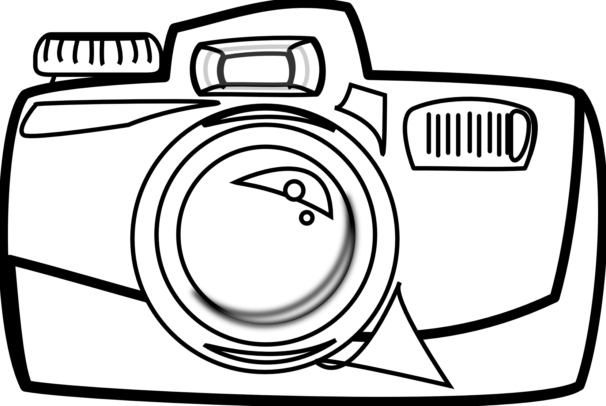More From My Site - Clip Art Black And White Camera - Png Download (1969x1318), Png Download
