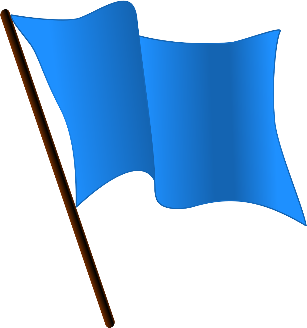 Top Flag Clip Art Free Clipart Spot - Clip Art Blue Flag - Png Download (748x800), Png Download