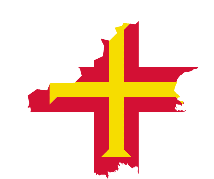 Guernsey Flag 071011 Vector Clip Art - Flag Of The Channel Islands - Png Download (832x635), Png Download