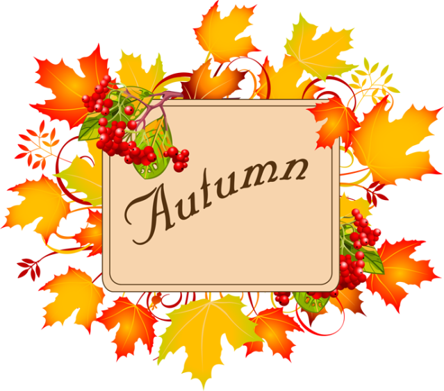 Colorful Clip Art For The Autumn Season - September Month - Png Download (638x562), Png Download
