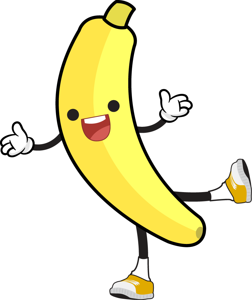Banana - Free - Banana Face Clip Art - Png Download (842x1001), Png Download