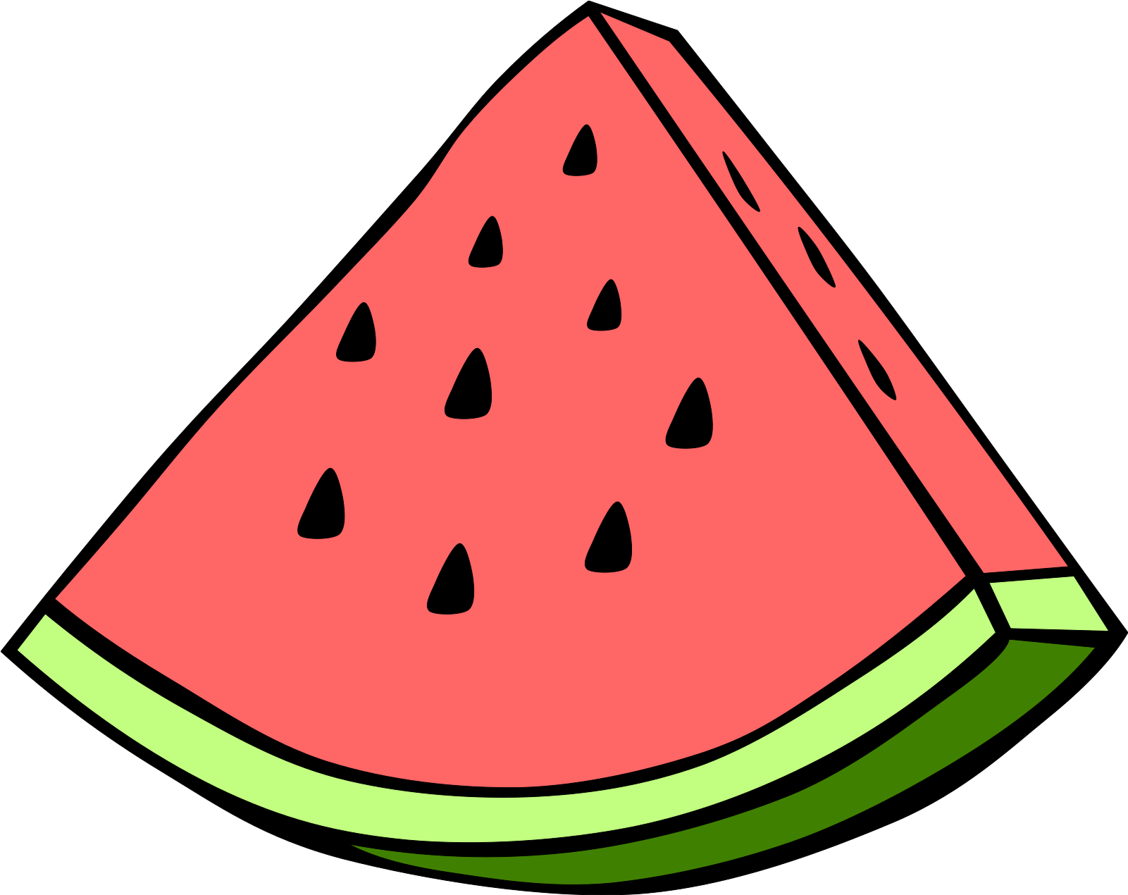 Fruit Clip Art Pictures - Watermelon Clip Art - Png Download (800x635), Png Download