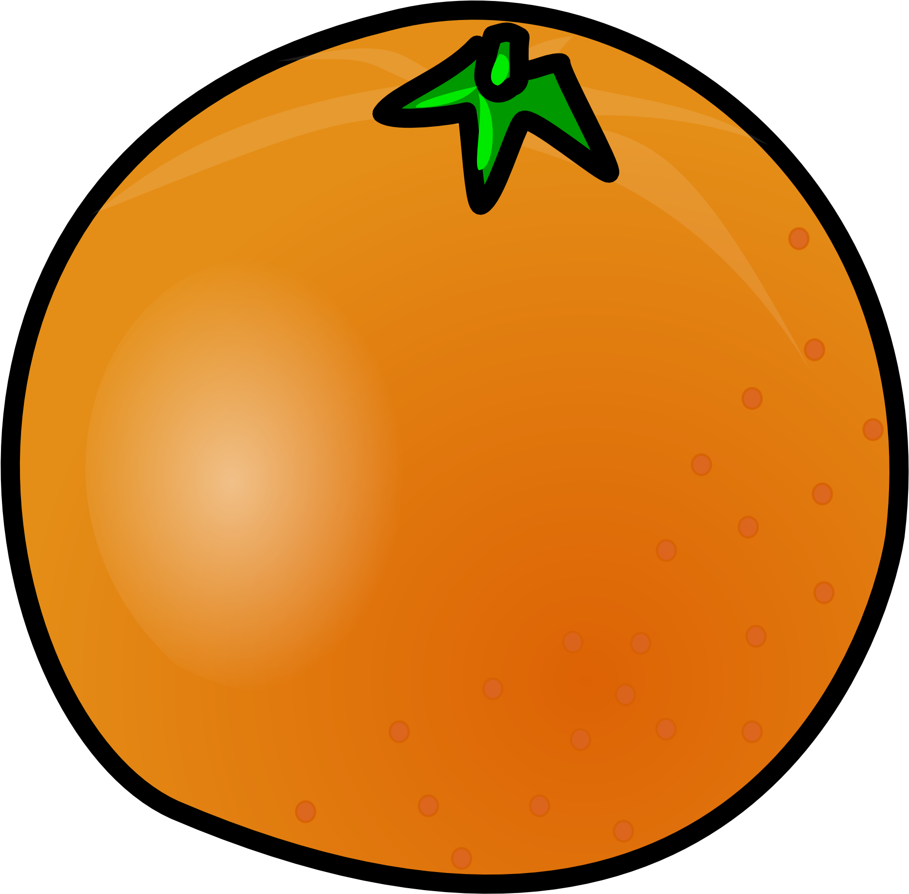 Similar Cliparts - - Animated Picture Of An Orange - Png Download (1969x1969), Png Download
