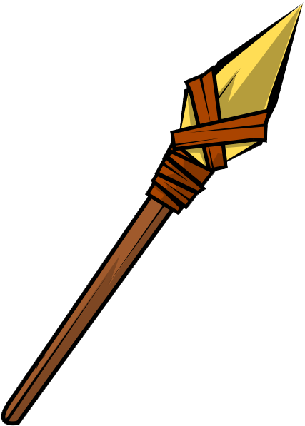 Spear Clipart - Stone Age Spear Clipart - Png Download (480x640), Png Download