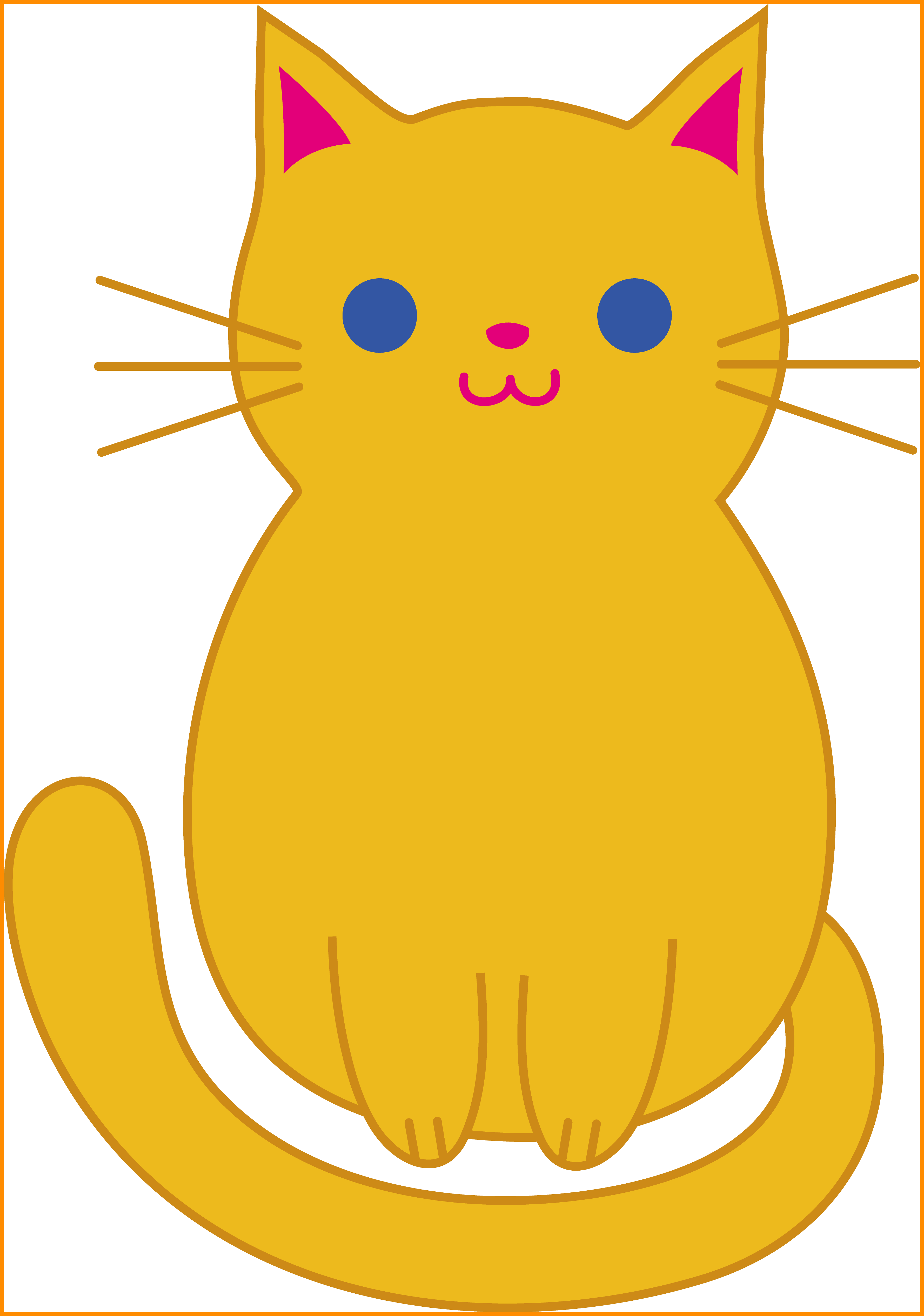 Clipart Of Cats - Cartoon Dog And Cat - Png Download (3528x5039), Png Download