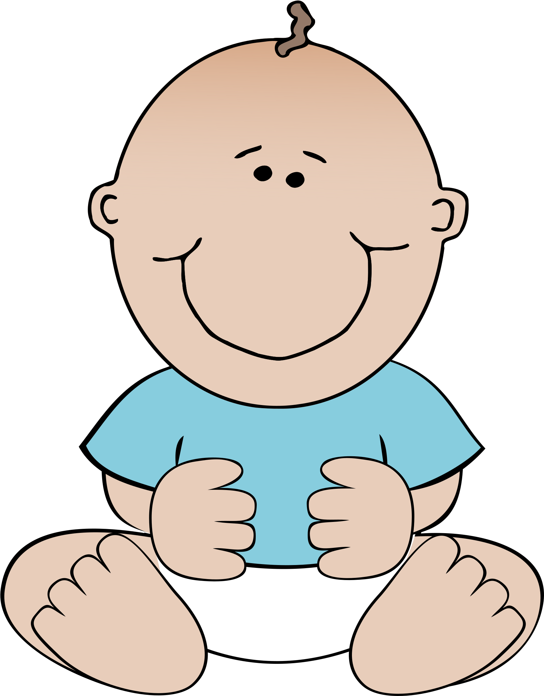 Sitting Baby Clipart - Baby Clipart - Png Download (726x1000), Png Download