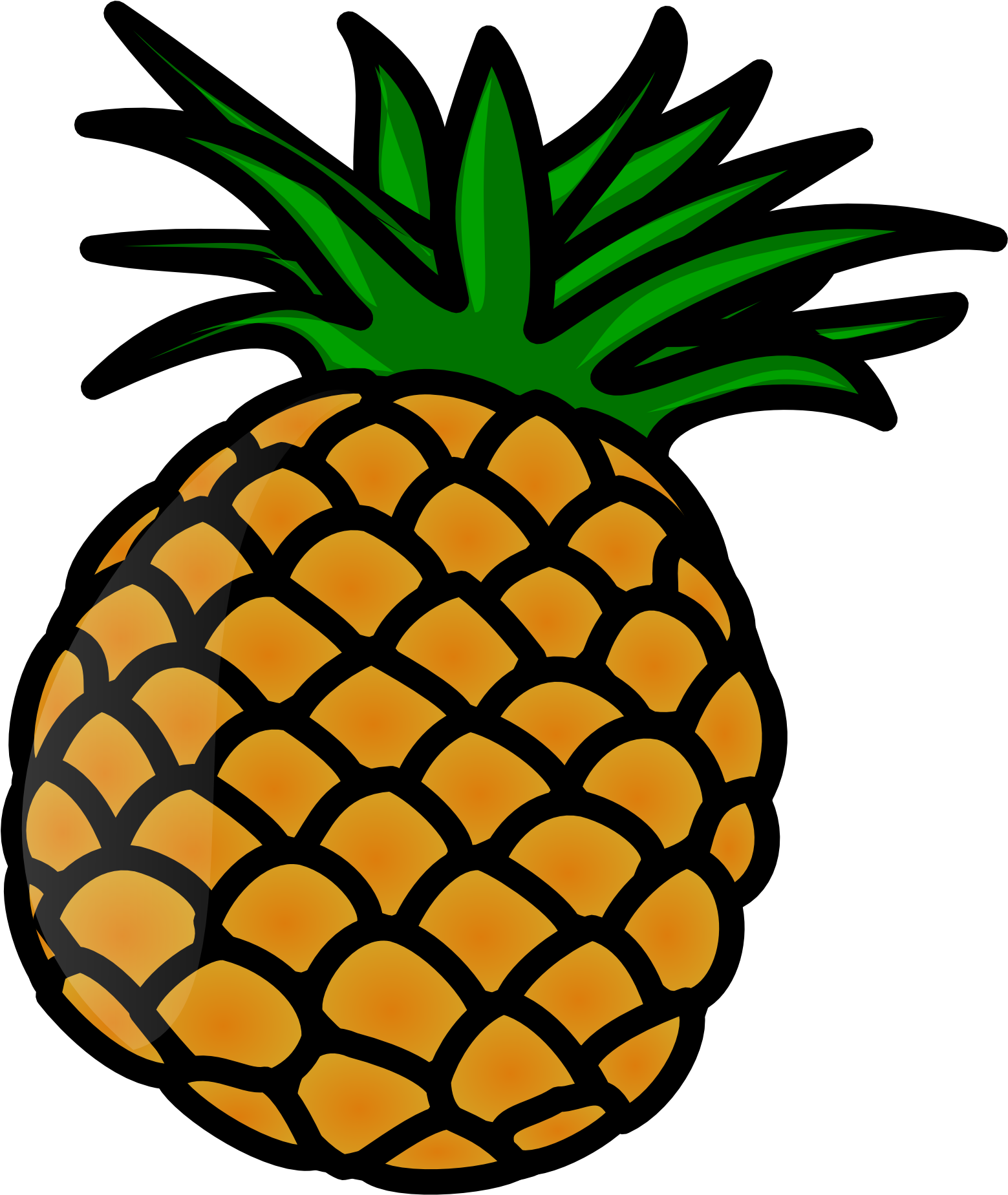 Pineapple Clip Art - Clipart Pineapple - Png Download (1331x1331), Png Download