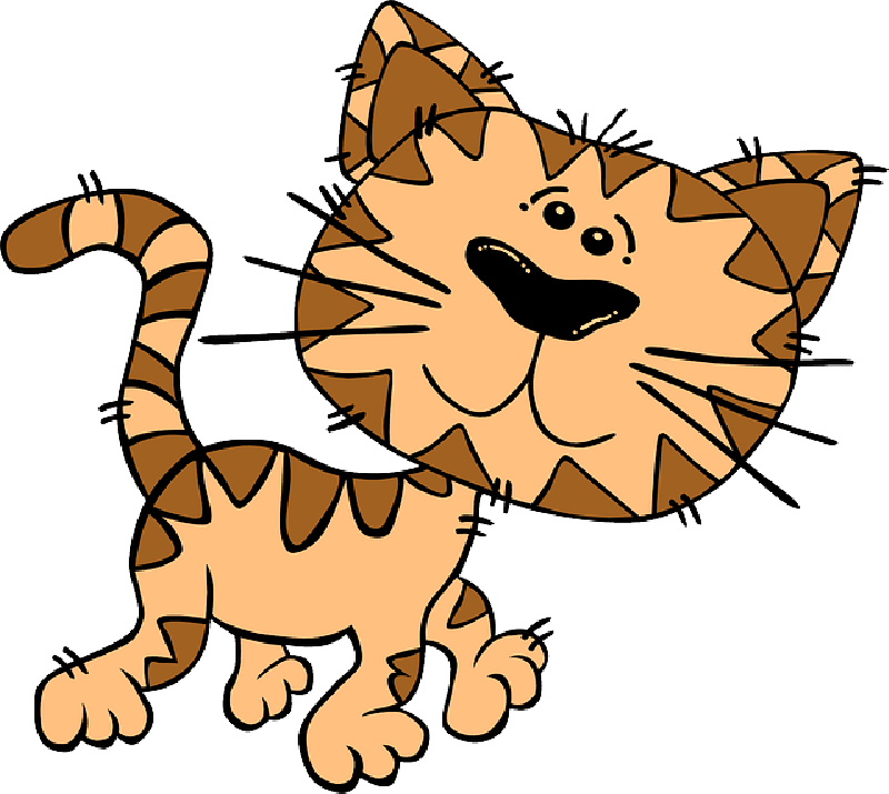 Clipart Info - Cat Walking Clipart - Png Download (600x536), Png Download