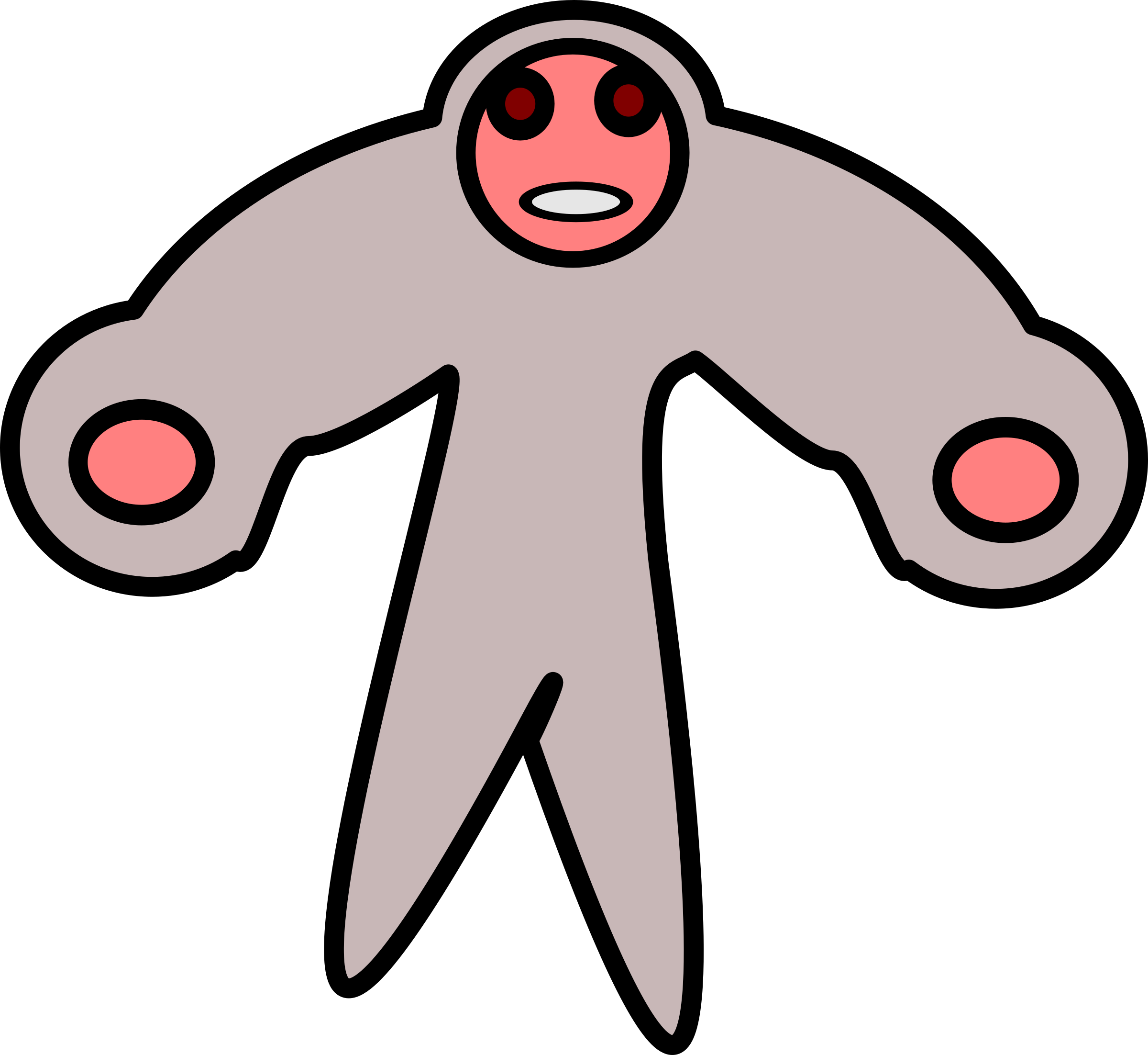 Wrestler Cartoon Clip Art Free Vector - Clip Art - Png Download (600x551), Png Download