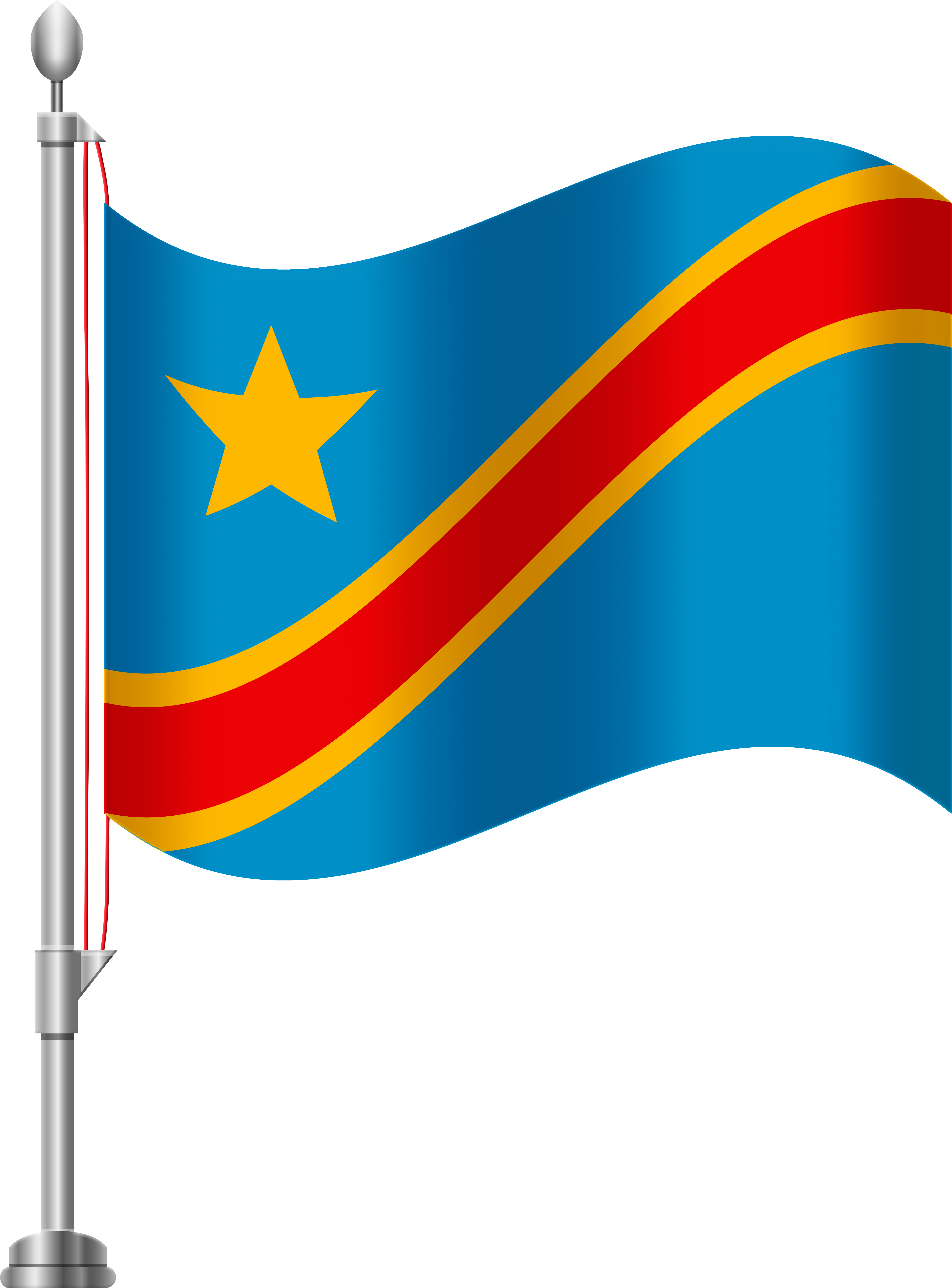 Democratic Republic Of The Congo Flag Png Clip Art Transparent Png (6141x8000), Png Download