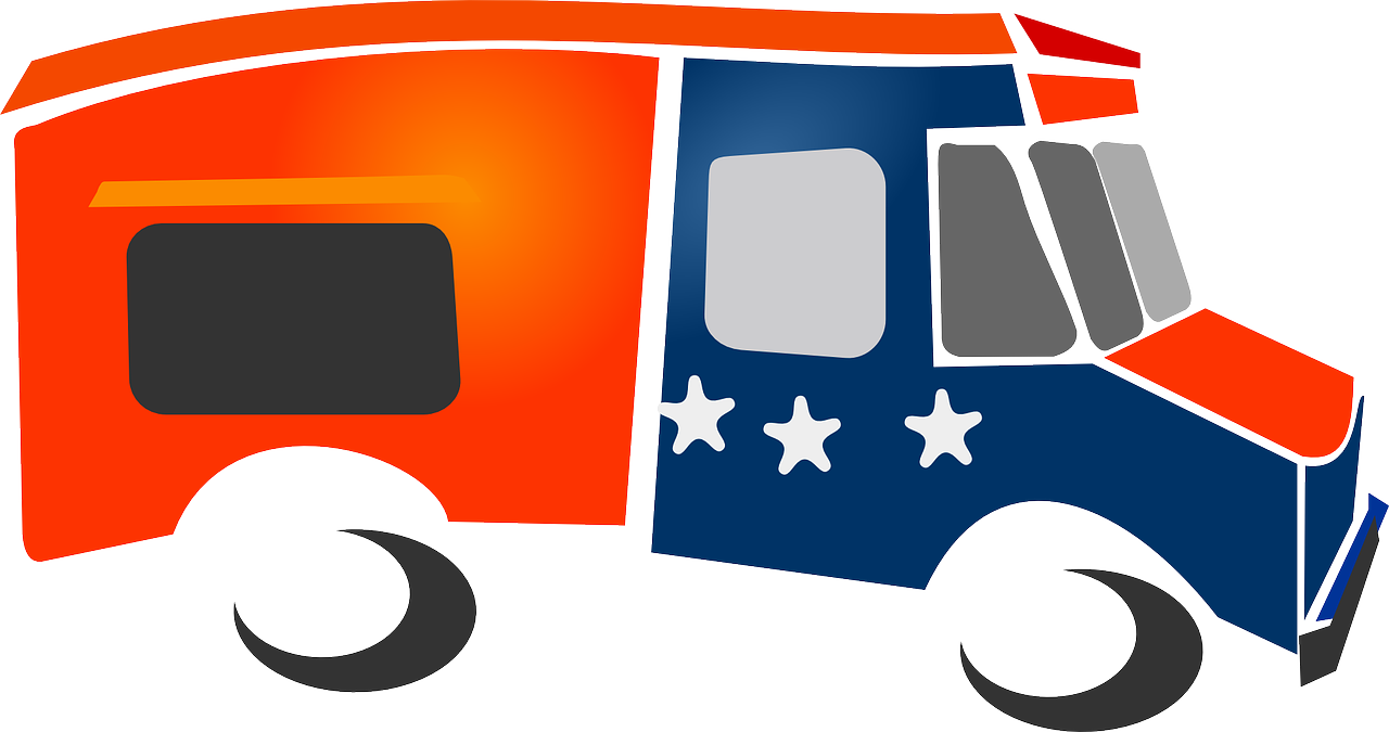 Rest Clip Art Download - Animated Food Truck Png Transparent Png (800x600), Png Download
