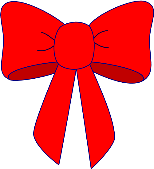 Clipart Bow Cheer Bow - Clip Art Red Bow - Png Download (600x600), Png Download