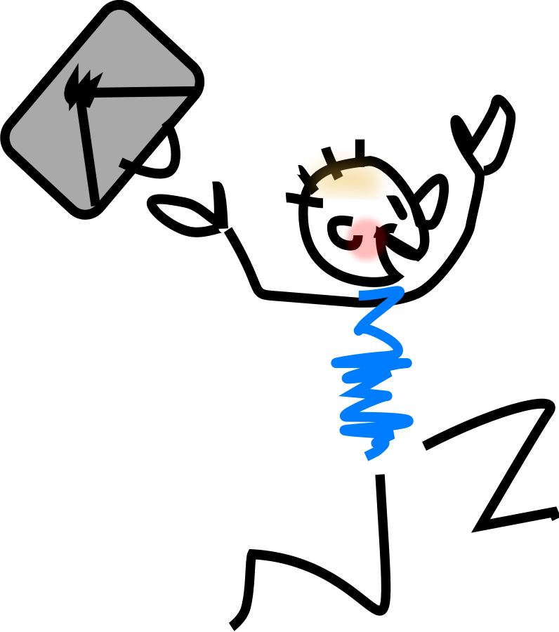 Meander Running Dog Clipart, Vector Clip Art Online, - Happy Person Clip Art - Png Download (796x900), Png Download