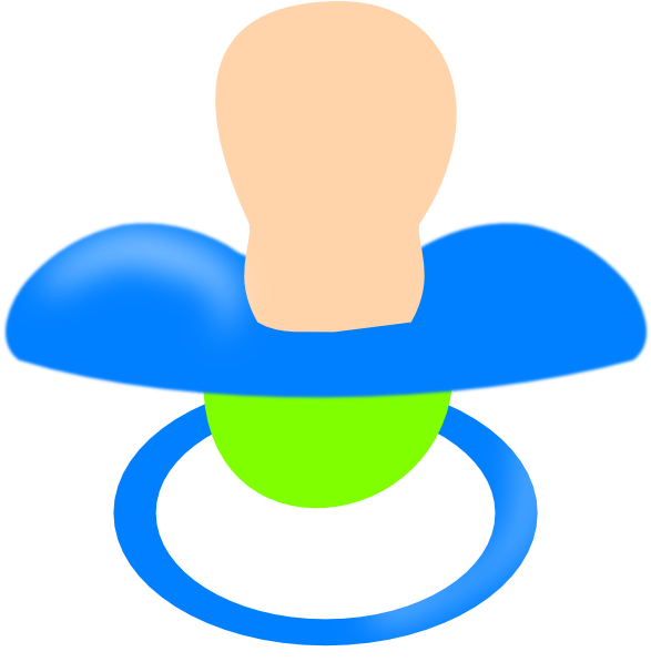Png Download Blue Pacifier Clipart - Baby Pacifier Clipart Transparent Png (600x598), Png Download