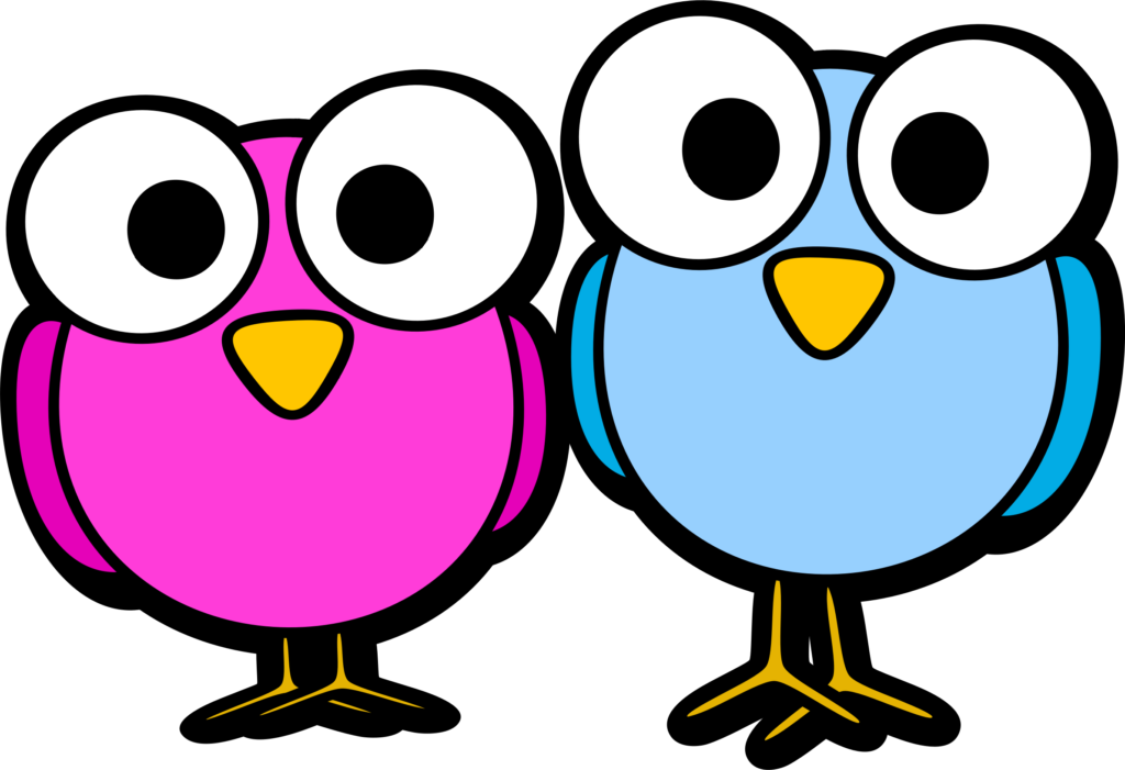 Free To Use Public Domain Birds Clip Art - Cartoon Cute Animals With Big Eyes - Png Download (800x549), Png Download