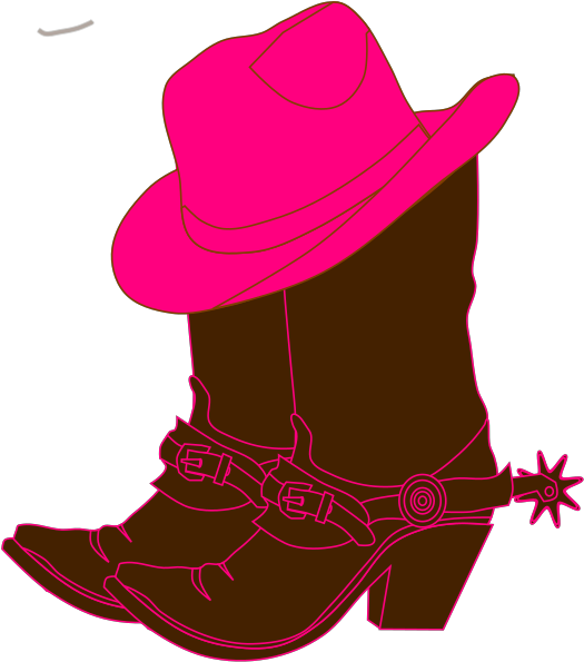 Cowgirl Clip Art Free - Cowgirl Boots Clip Art - Png Download (528x599), Png Download