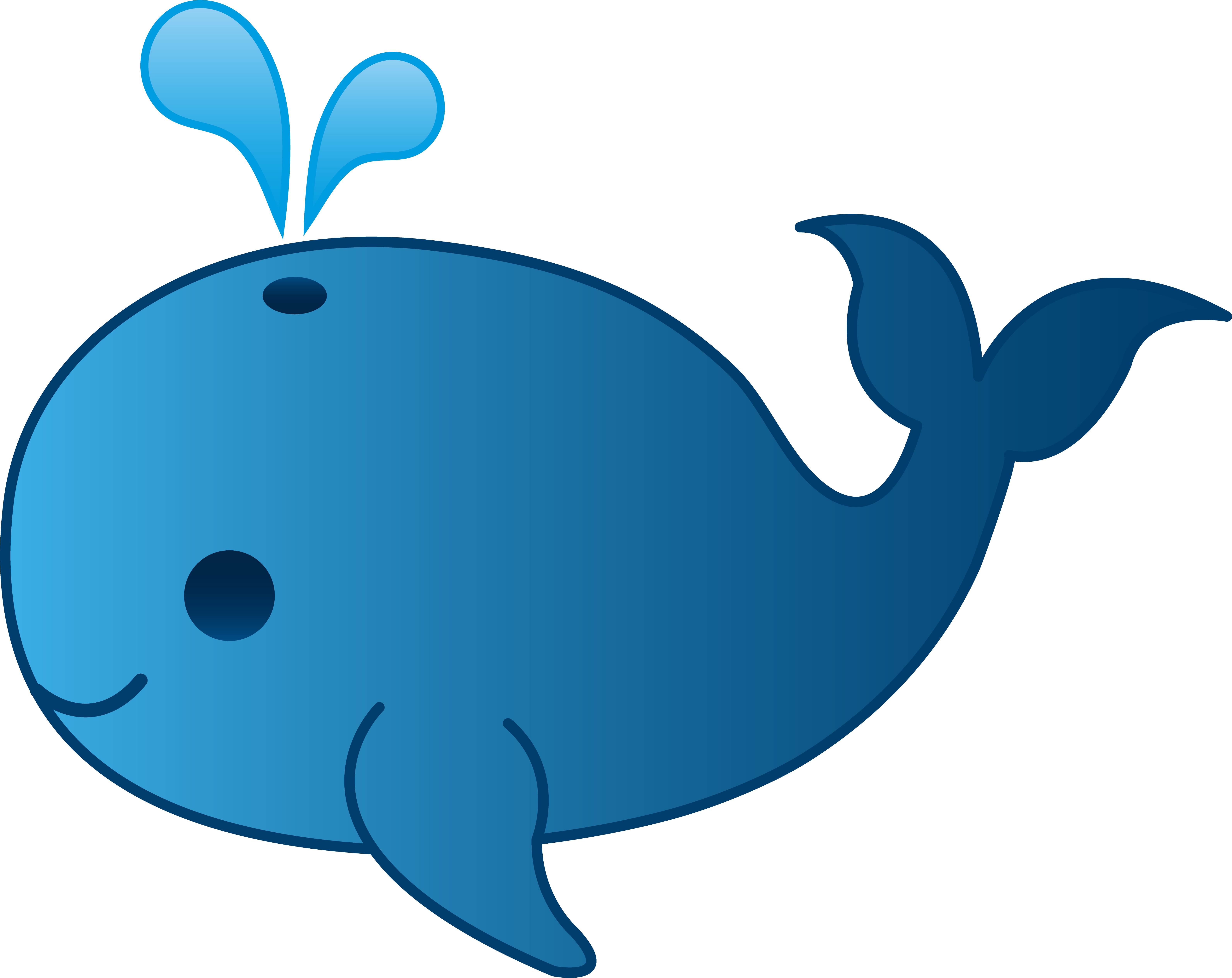 Baby Clipart Fishing - Whale Clipart - Png Download (6371x5057), Png Download