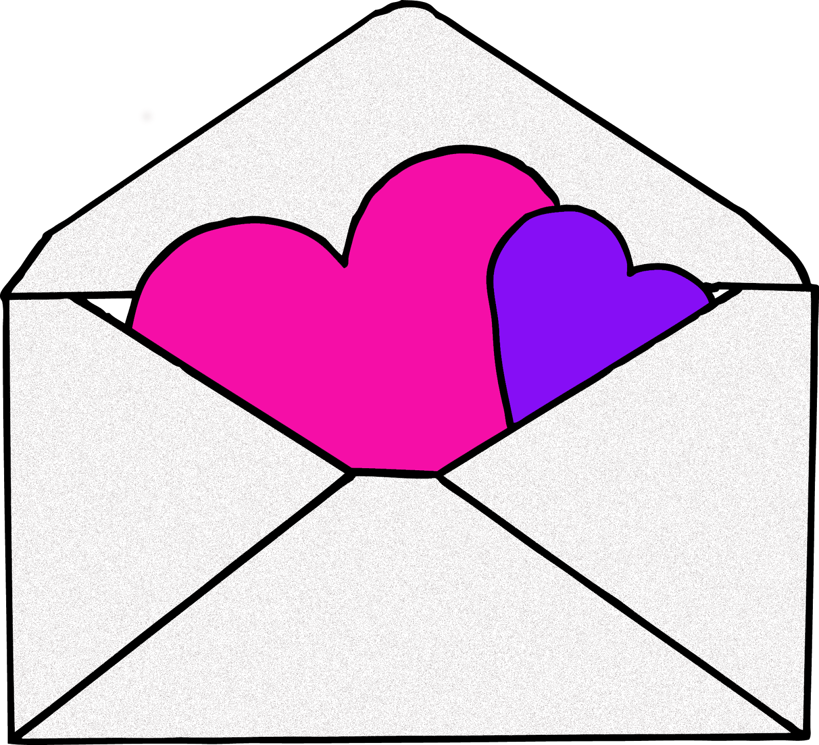 More From My Site - Valentine Envelope Clipart - Png Download (1600x1456), Png Download
