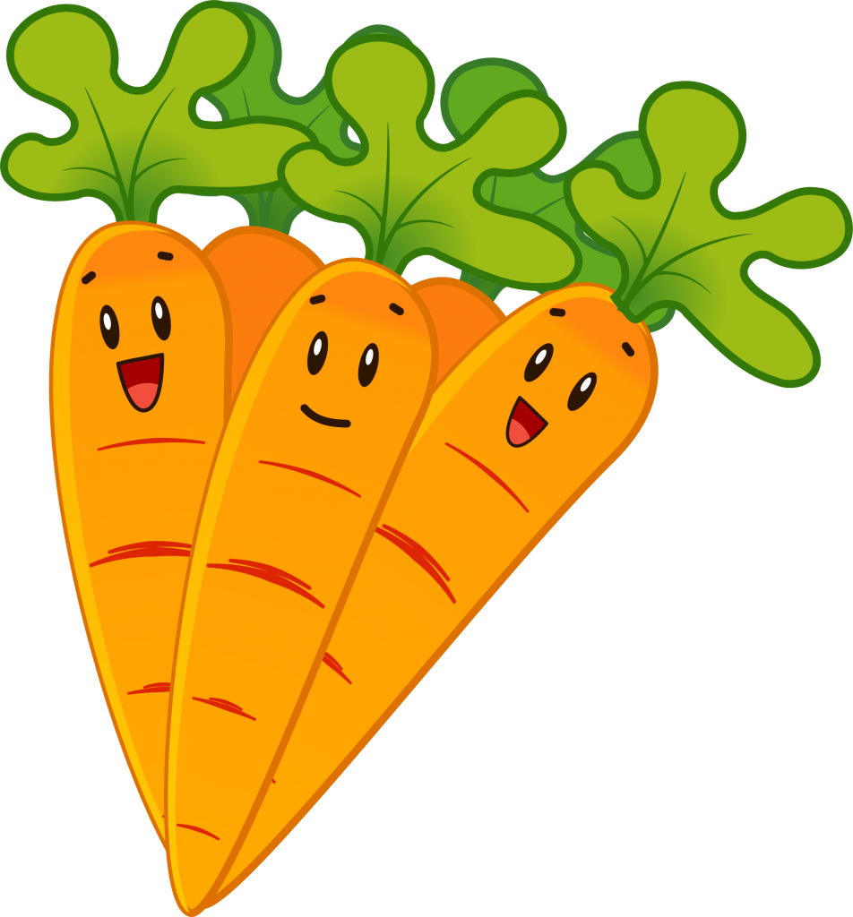 Free Cartoon Carrots Clip Art - Clip Art Carrot - Png Download (744x800), Png Download