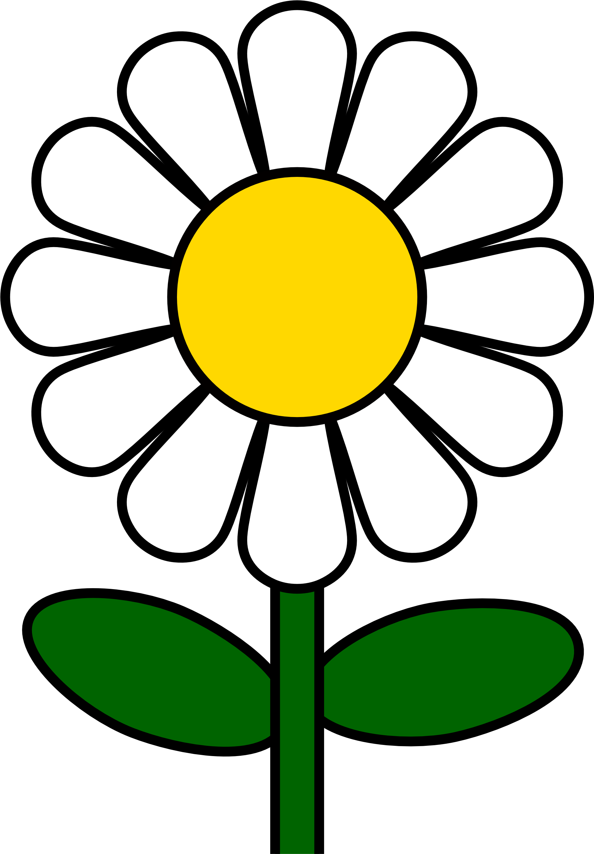 Top 77 Daisy Flower Clip Art Best Clipart Blog Bestclipartblog - Daisy Clip Art - Png Download (1969x2849), Png Download