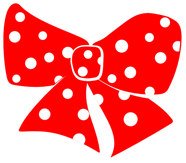 Red Cheer Bows Clip Art - Red And White Bow - Png Download (600x524), Png Download