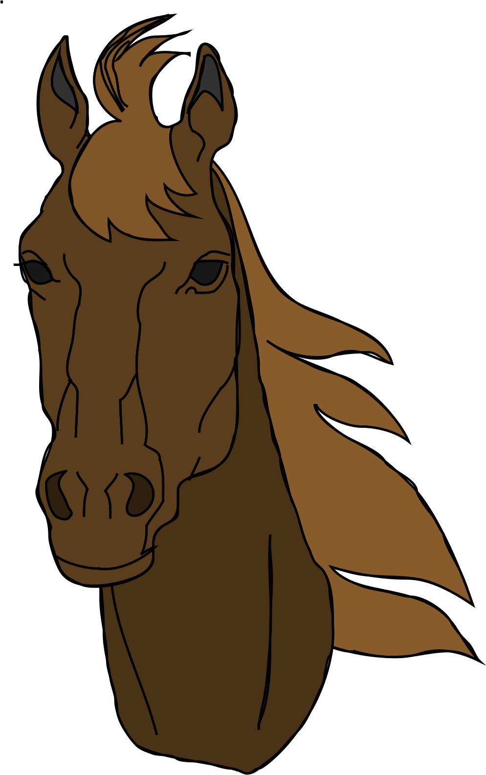 Horse - Horse Head Clipart Png Transparent Png (600x953), Png Download