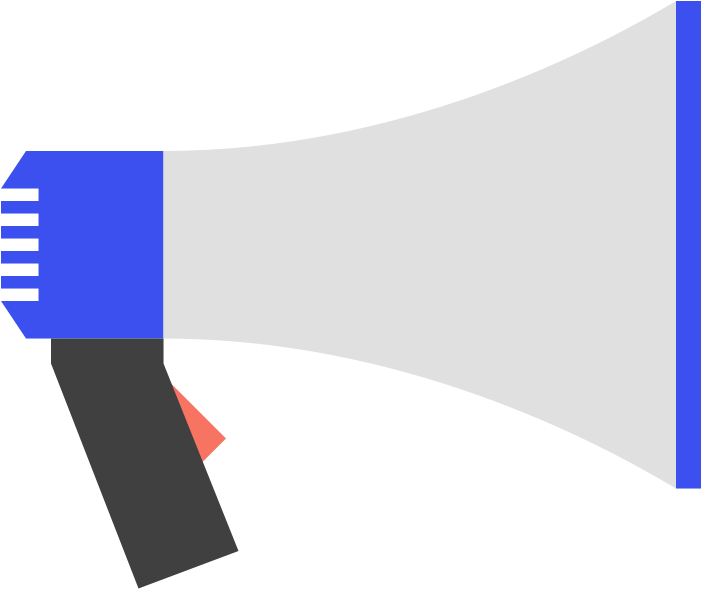 Cheer Megaphone Clipart Black And White Free Cliparting - Simple Megaphone - Png Download (800x800), Png Download