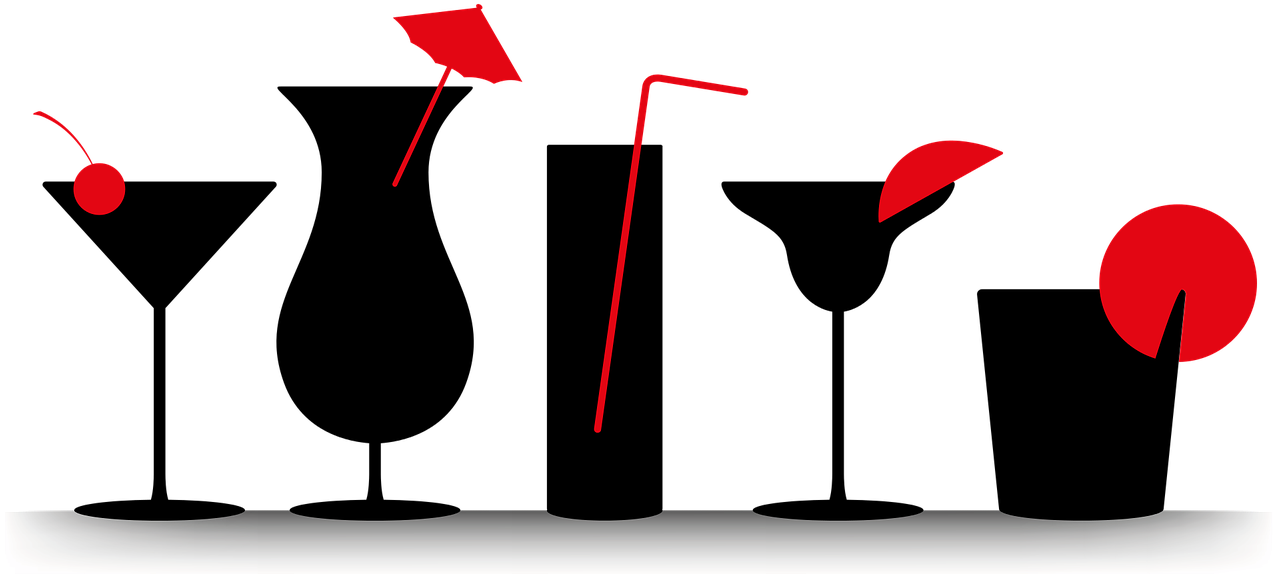 Popular Images - Bicchiere Cocktail Stilizzato Png Clipart (960x480), Png Download