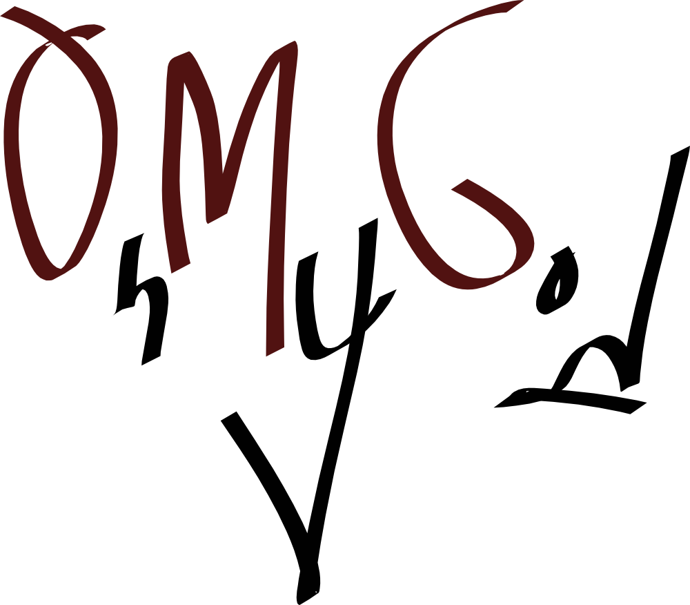 Free Cartomix - Oh My God Word Clipart (800x701), Png Download