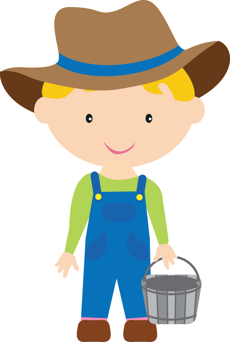 Minus 유치원 농장, 농장 동물, 농부 - Little Farm Boy Clipart - Png Download (900x1336), Png Download