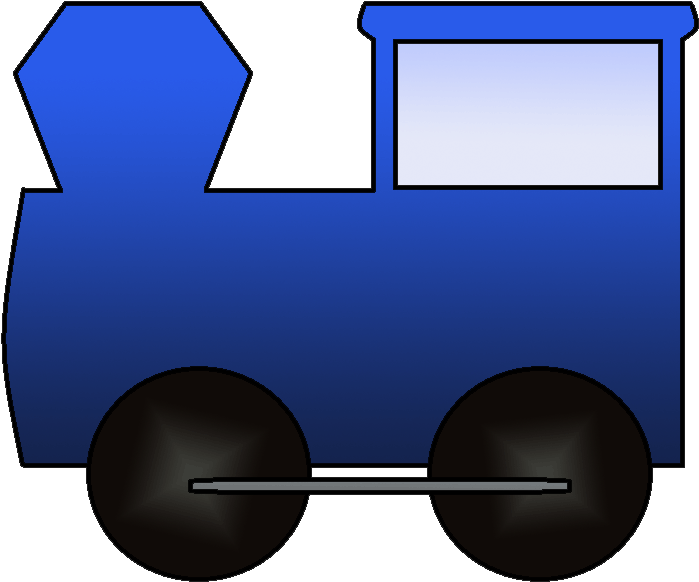 Graphics By Ruth - Blue Train Engine Clipart - Png Download (763x625), Png Download