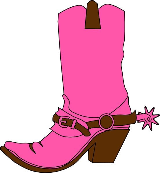 Country Boots Clipart - Cowboy Boot Hat Clipart - Png Download (552x597), Png Download