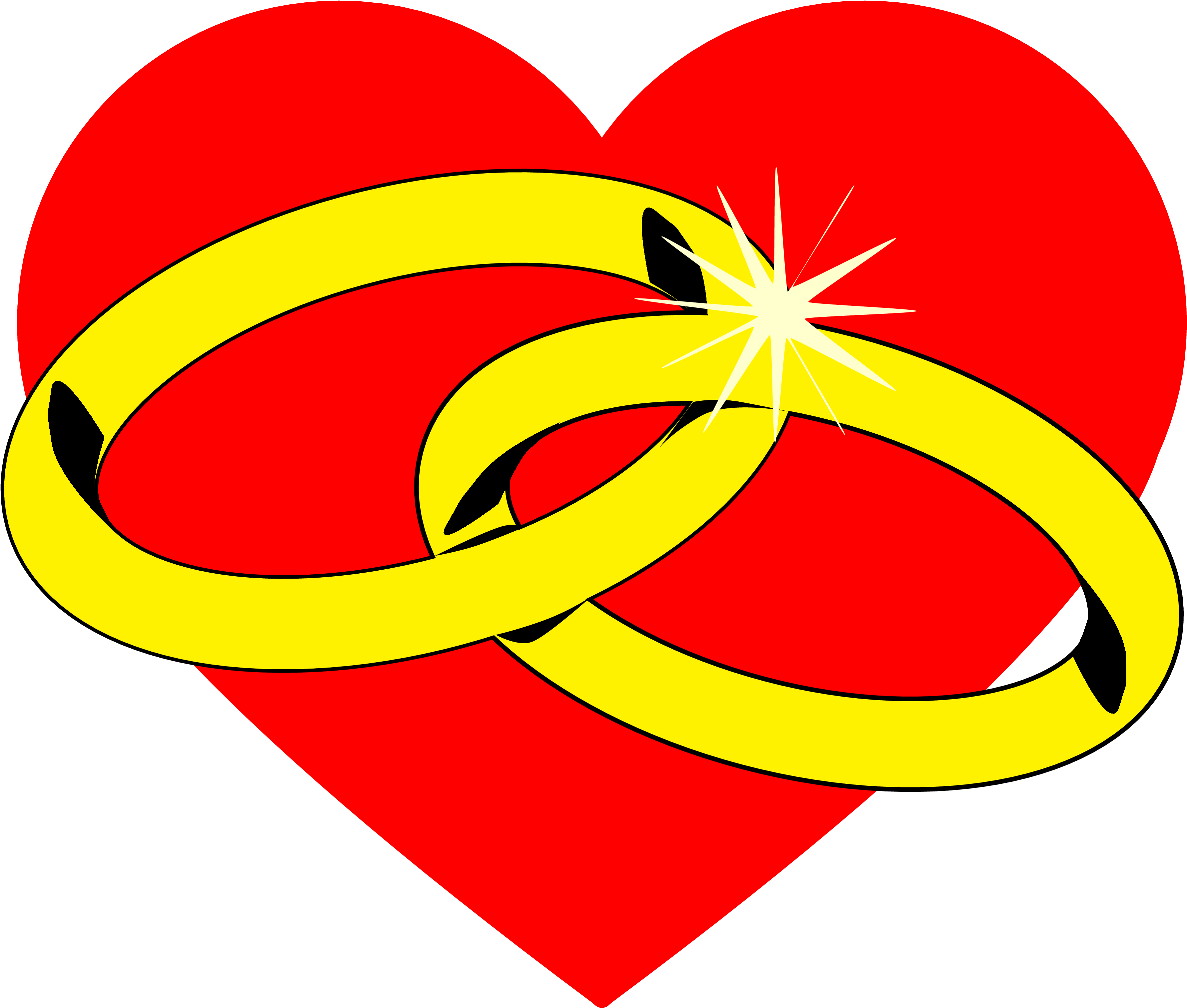 Other Popular Clip Arts - Heart Design For Wedding - Png Download (3569x3034), Png Download