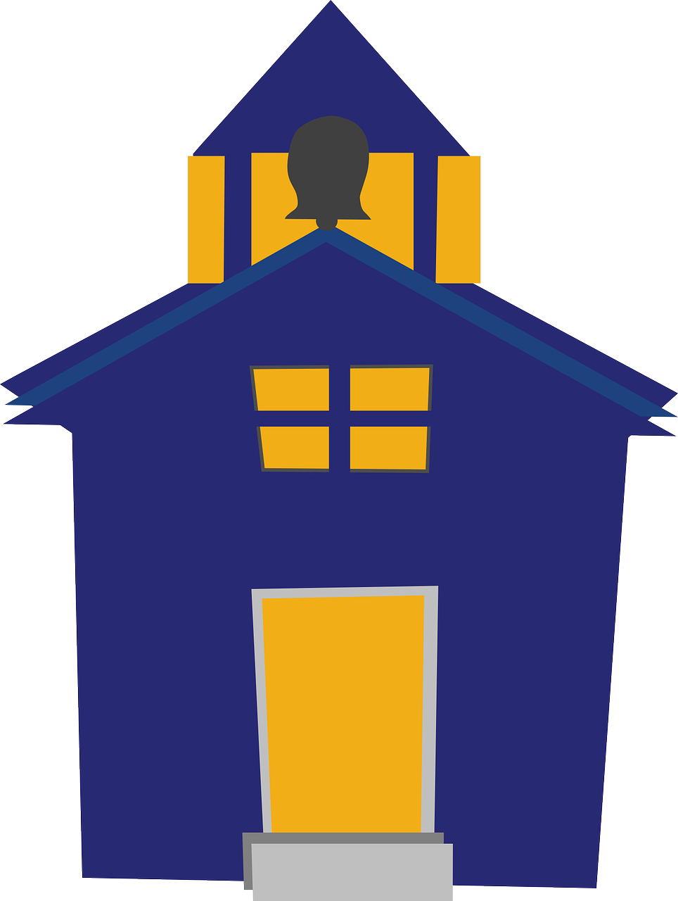 Building 20clip 20art School Building2 Clipart House - School House Clip Art Png Transparent Png (964x1280), Png Download