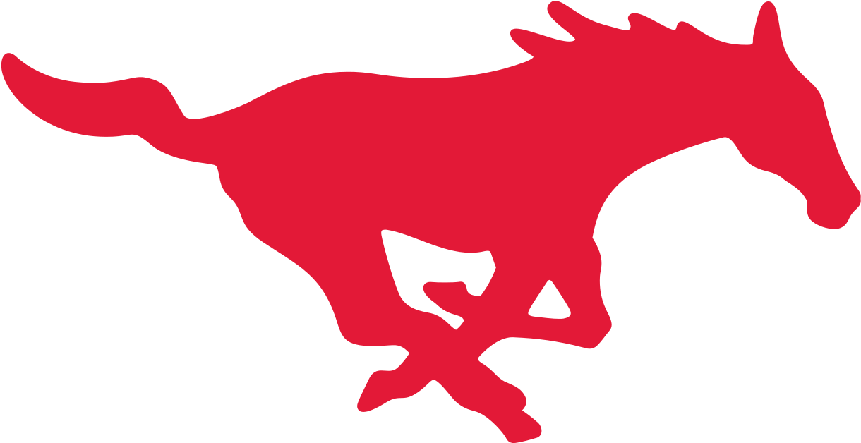 Mustang Mascot Logo - Smu Mustangs Clipart (1280x724), Png Download